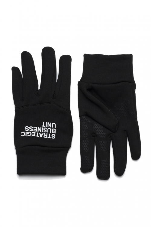 SBU 03614_2021AW Softshell fabric sports techno gloves black 01