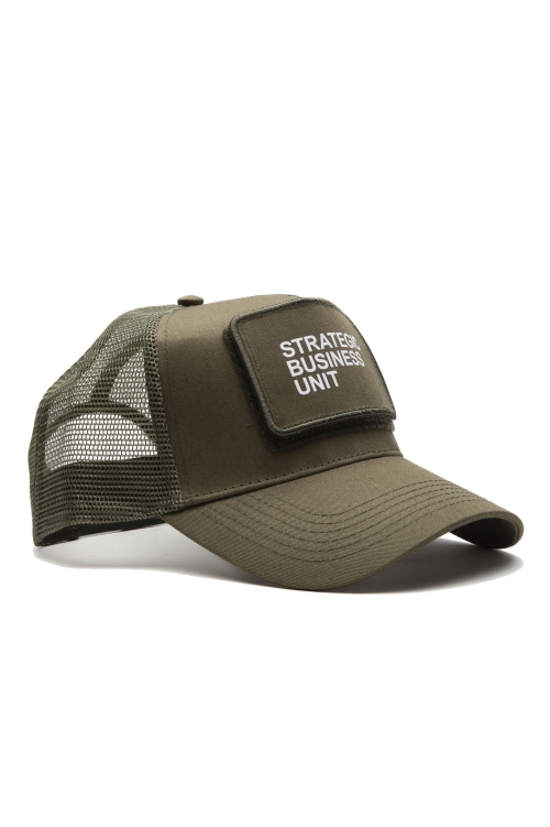 SBU 03620_2021AW Rip-strip patch green baseball cap 01