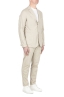 SBU 03701_2022SS Grey cotton blend sport suit blazer and trouser 02