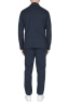 SBU 03709_2022SS Navy blue cotton sport suit blazer and trouser 03