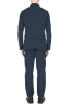 SBU 03717_2022SS Navy blue cotton sport suit blazer and trouser 03
