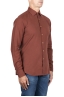 SBU 03739_2022SS Camicia in twill di cotone marrone 02