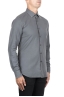 SBU 03746_2022SS Camicia in twill di cotone grigia 02