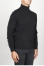 SBU 00951 Classic turtleneck sweater in black cashmere 02