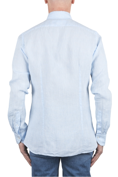 SBU 03755_2022SS Classic blue linen shirt 01