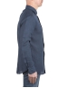 SBU 03757_2022SS Camicia classica in lino blu navy 03