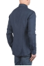 SBU 03757_2022SS Camicia classica in lino blu navy 04