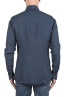 SBU 03757_2022SS Classic navy blue linen shirt 05
