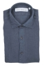 SBU 03757_2022SS Camicia classica in lino blu navy 06