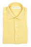 SBU 03758_2022SS Camicia classica in lino gialla 06