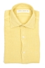 SBU 03758_2022SS Camisa clásica de lino amarilla 06
