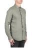SBU 03759_2022SS Camicia classica in lino verde 02