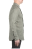 SBU 03759_2022SS Camicia classica in lino verde 03