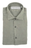 SBU 03759_2022SS Camicia classica in lino verde 06