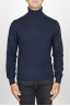 SBU 00953 Classic turtleneck sweater in blue cashmere 01