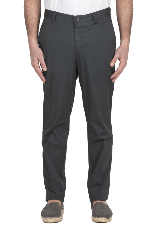 SBU 03862_2022SS Pantalon chino en coton stretch ultra-léger gris 01