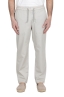 SBU 03876_2022SS Comfort pants in pearl grey stretch cotton 01