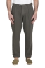SBU 03890_2022SS Brown soft cotton blend pants with pinces 01