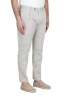SBU 03893_2022SS Pearl grey soft cotton blend pants with pinces 02