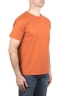 SBU 03897_2022SS Flamed cotton scoop neck t-shirt petrol orange 02