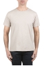 SBU 03898_2022SS Camiseta cuello redondo algodón flameado gris perla 01