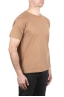 SBU 03901_2022SS T-shirt girocollo aperto in cotone fiammato marrone 02