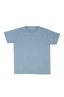 SBU 03904_2022SS Camiseta cuello redondo algodón flameado azul claro 06