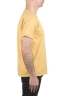 SBU 03905_2022SS Camiseta cuello redondo algodón flameado amarillo 03