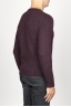 SBU 00965 Classic crew neck sweater in red alpaca blend 03