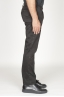 SBU 00966 Classique pantalon chinois en coton noir élastique 03