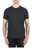 SBU 03925_2022SS Camiseta clásica de piqué de algodón negro 01