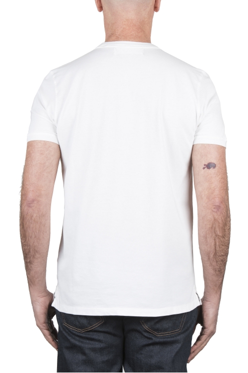 SBU 03928_2022SS T-shirt girocollo in cotone piqué bianca 01