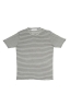 SBU 03930_2022SS Linen striped t-shirt white and grey 06