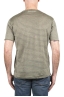 SBU 03931_2022SS T-shirt girocollo in lino a righe grigia e verde 05
