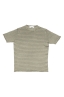 SBU 03931_2022SS T-shirt girocollo in lino a righe grigia e verde 06