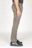 SBU 00967 Clásico pantalón chino en algodón elástico marrón 03