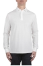 SBU 03946_2022SS Long sleeve white light cotton polo shirt  01
