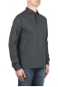 SBU 03949_2022SS Long sleeve grey light cotton polo shirt  02