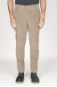 SBU 00973 Classique pantalon chinois en velour de coton beige élastique 01