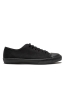 SBU 03955_2022SS Classic lace up sneakers in in black cotton canvas 01