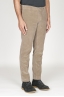 SBU 00973 Classique pantalon chinois en velour de coton beige élastique 02