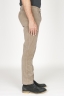 SBU 00973 Classique pantalon chinois en velour de coton beige élastique 03