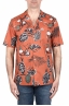 SBU 03996_2022SS Hawaiian printed pattern orange cotton shirt 01