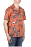 SBU 03996_2022SS Hawaiian printed pattern orange cotton shirt 02