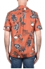 SBU 03996_2022SS Hawaiian printed pattern orange cotton shirt 05