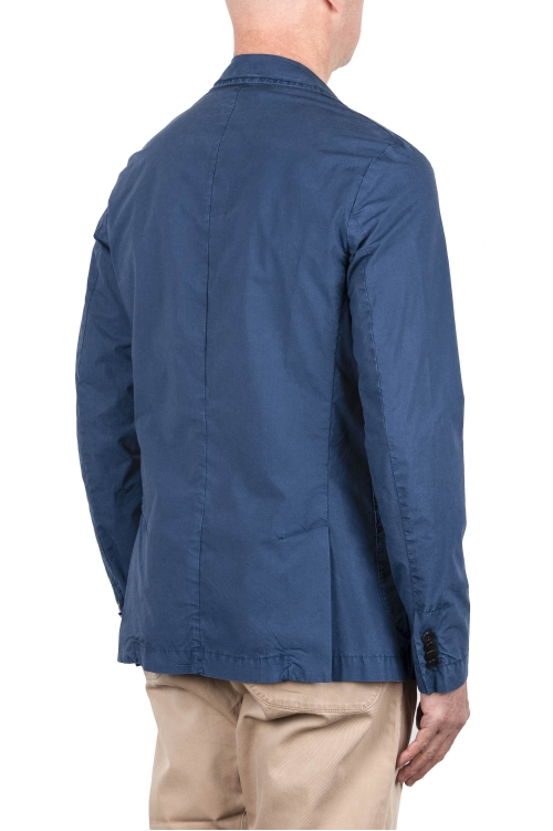 SBU 03999_2022SS Indigo cotton blend sport jacket 01