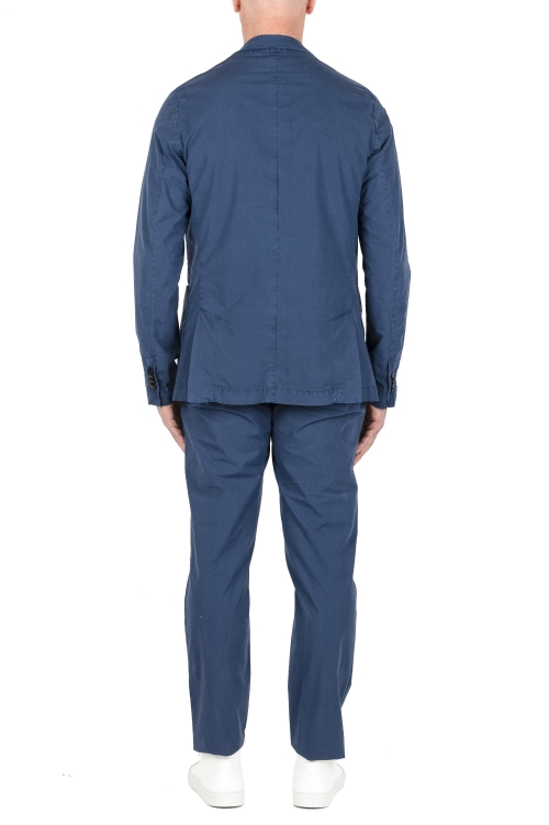 SBU 04000_2022SS Indigo cotton blend sport suit blazer and trouser 01
