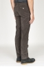 SBU 00974 Pantalón chino clásico en pana de algodón elástico marrón 04