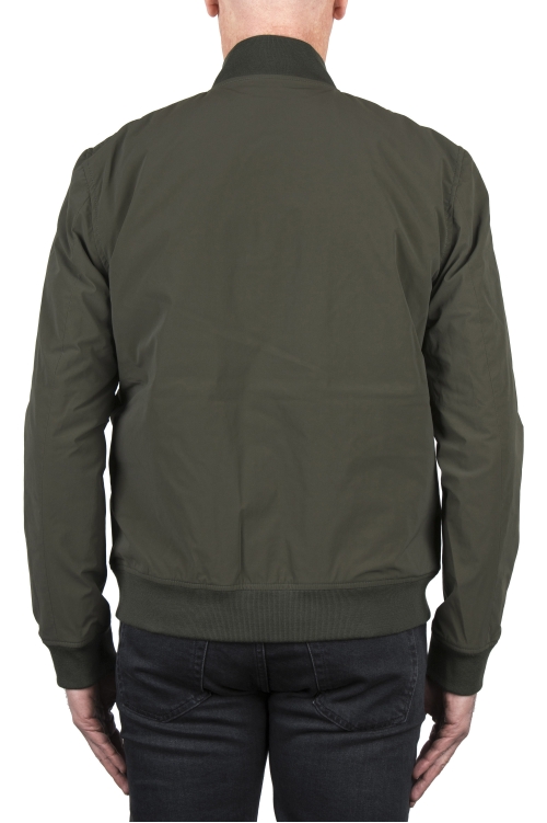 SBU 04008_2023SS Green bomber jacket padded with quilt 01