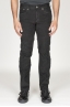 SBU 00975 Jeans velluto millerighe stretch sovratinto nero 01